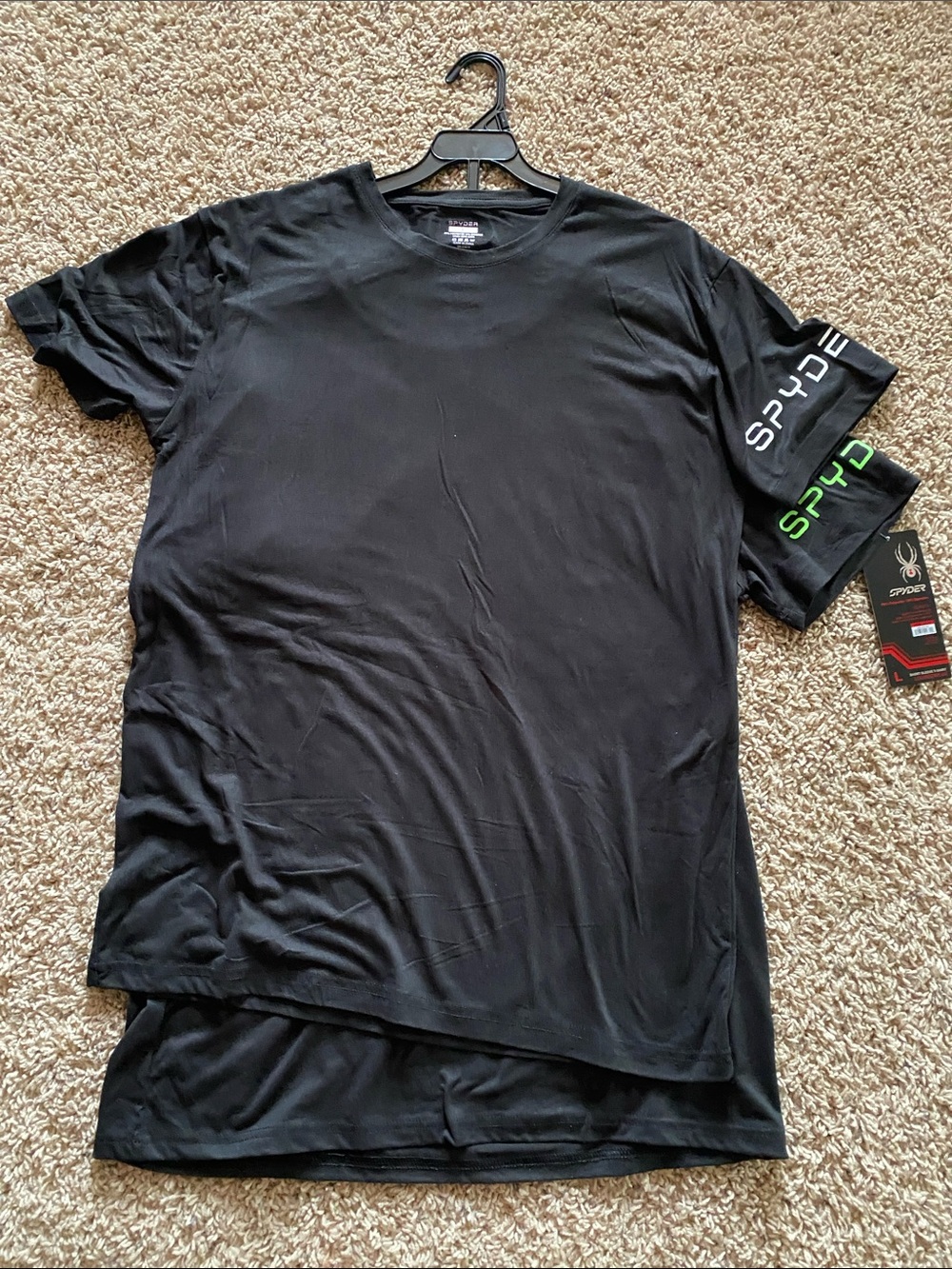 Spyder Men's Black Short-Sleeve Tee Set of 2 NWT